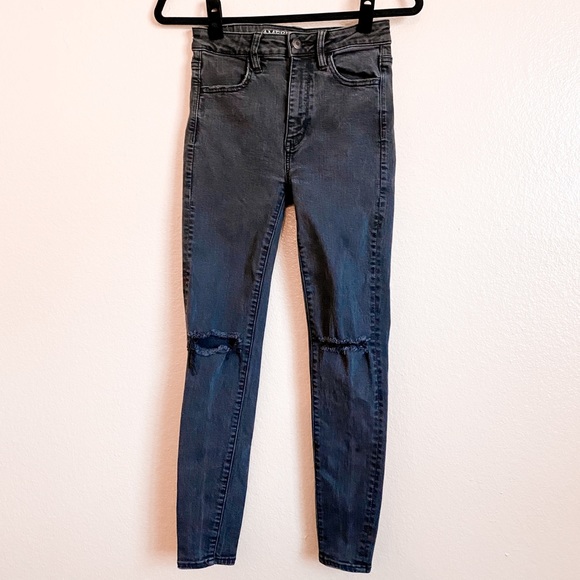 American Eagle Outfitters Denim - AE Super High Rise Jegging Black  2